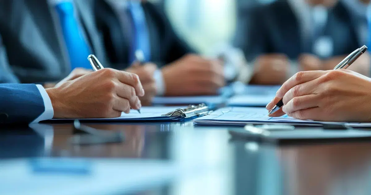 Reunión de directorio corporativo